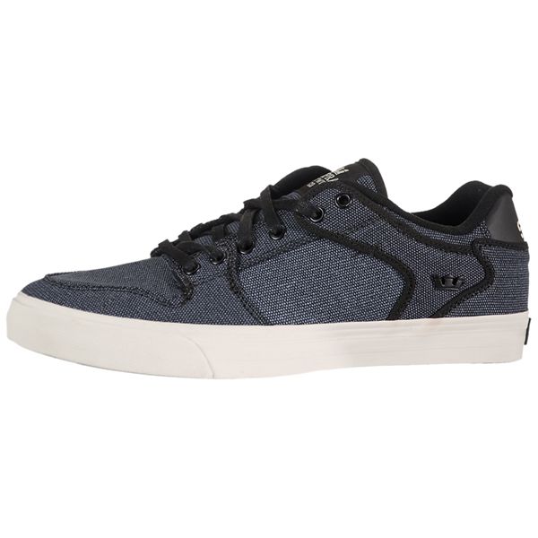Supra Mens Vaider Low Low Top Shoes - Black White | Canada W5939-4I84